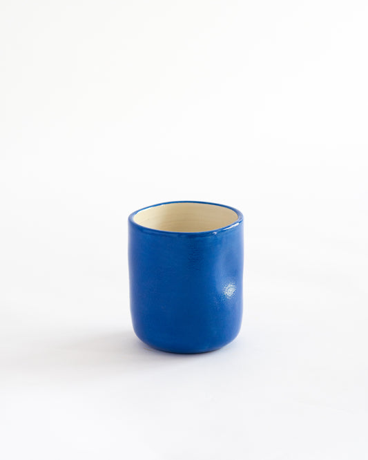 Mini Pinched Cup | Glossy Blue