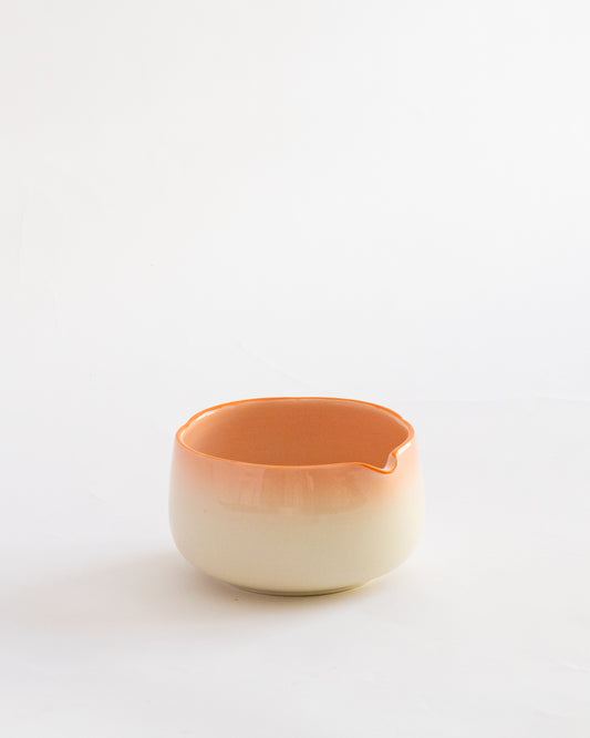 Flower Matcha Bowl | Pink and Orange